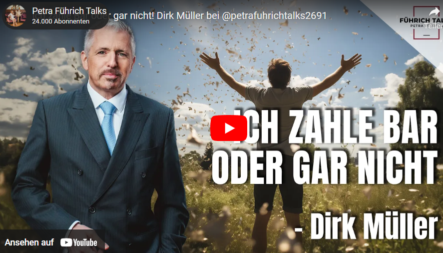 Ich zahle Bar oder gar nicht! Dirk Müller