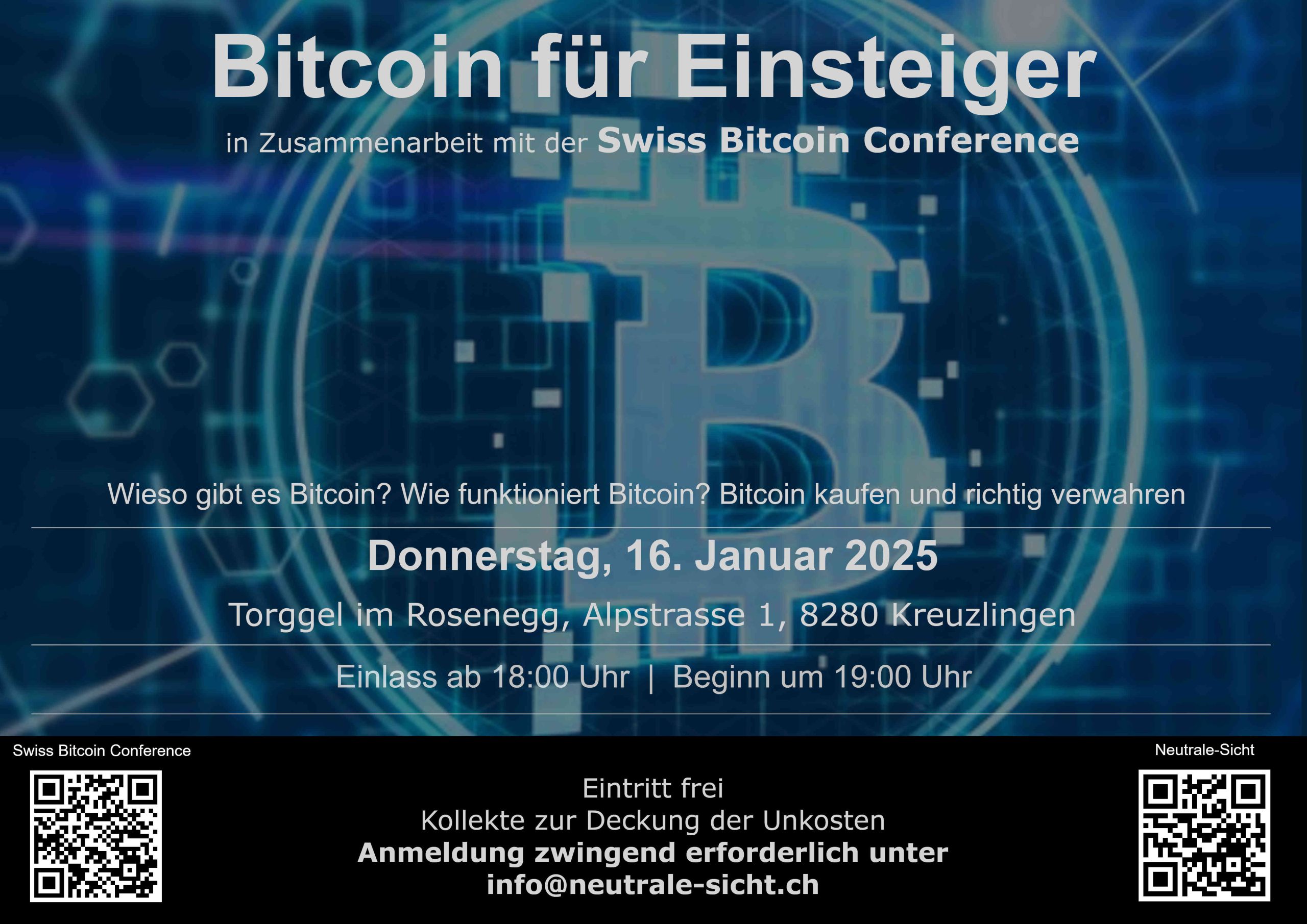 Bitcoin für Einsteiger: Informationen zum Vortrag