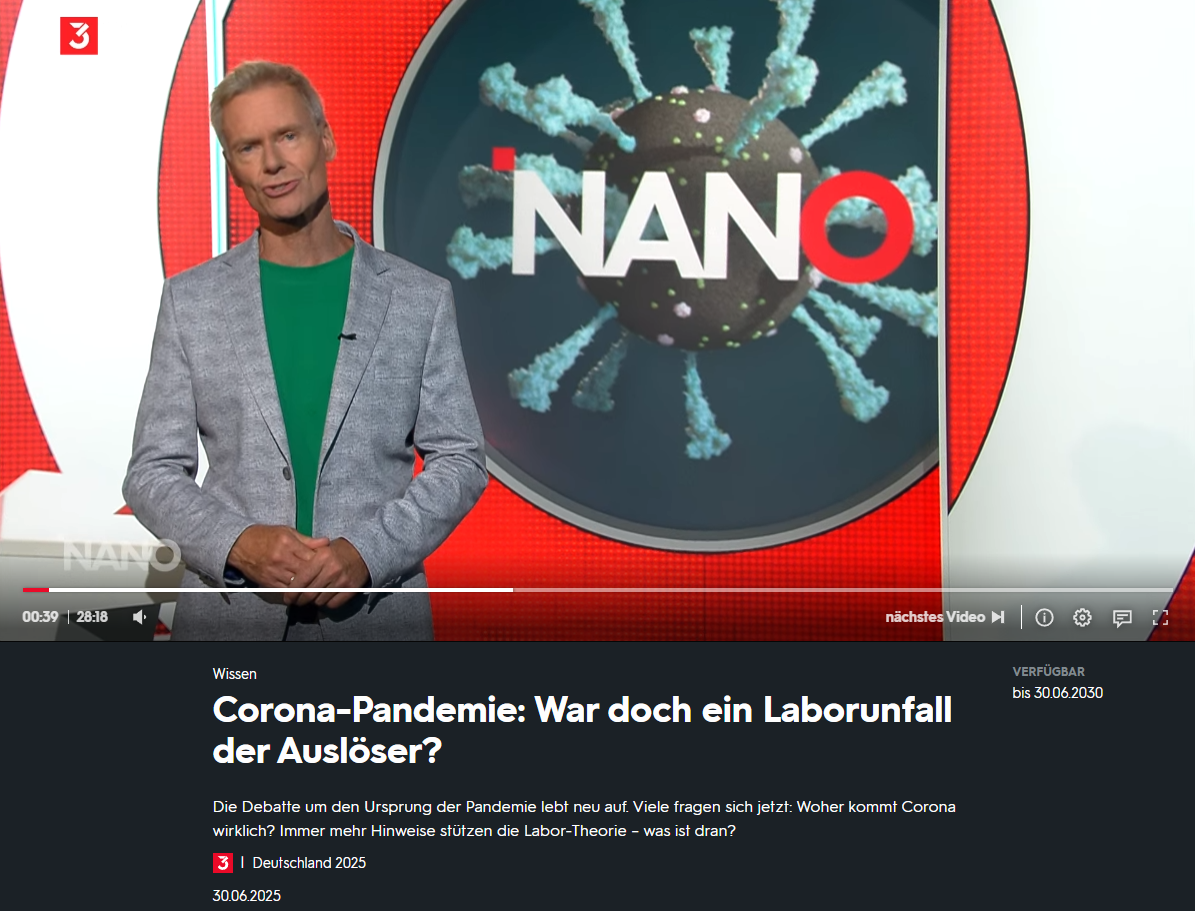 COVID-19 doch aus dem Labor!